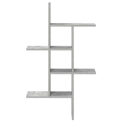Wall Shelf Concrete Grey 61 x 15 x 102 cm Engineered Wood