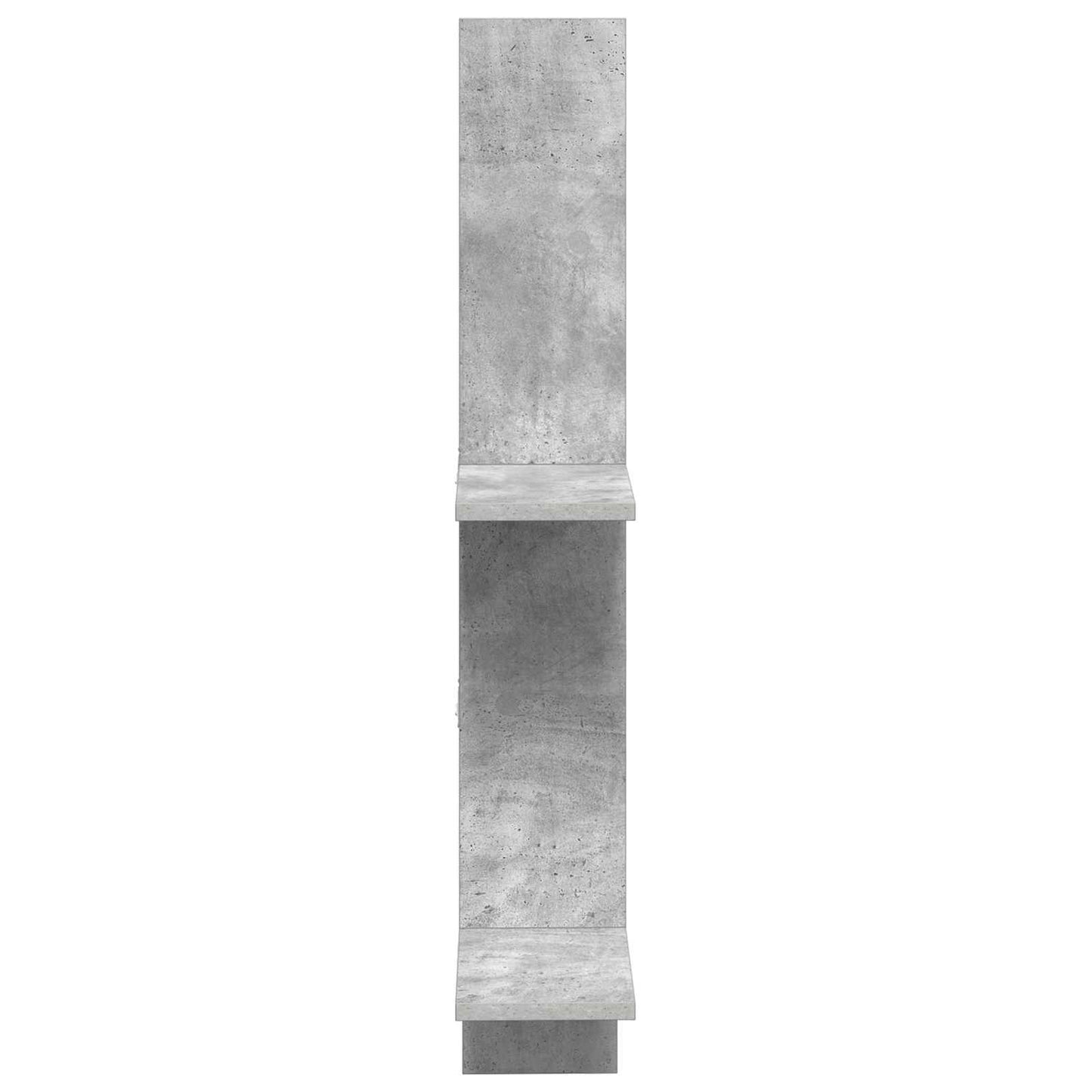 Wall Shelf Concrete Grey 61 x 15 x 102 cm Engineered Wood