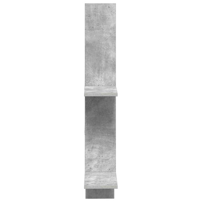 Wall Shelf Concrete Grey 61 x 15 x 102 cm Engineered Wood