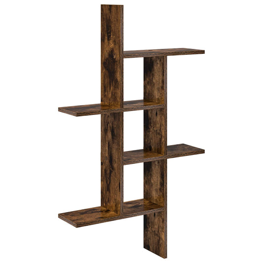Wall Shelf Smoked Oak 61 x 15 x 102 cm Engineered Wood