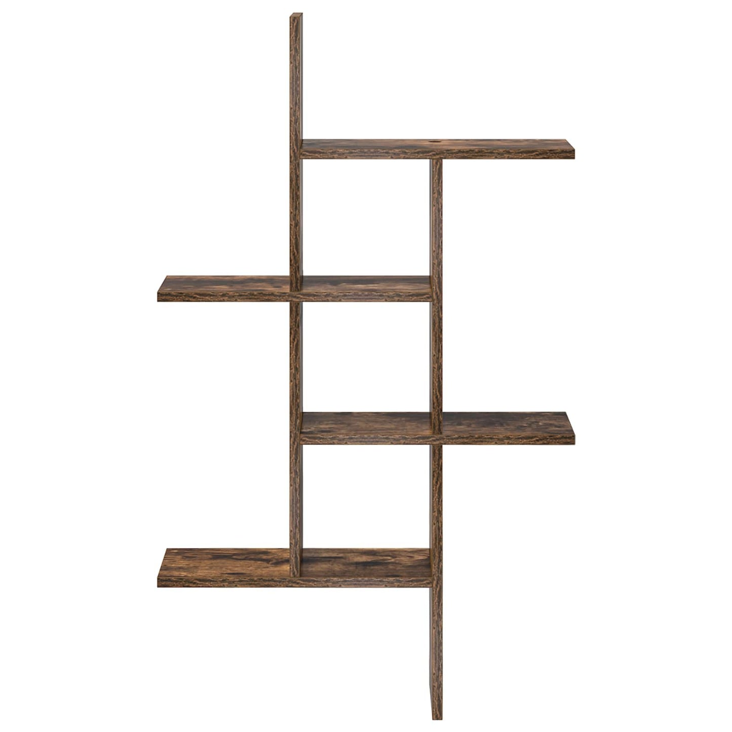 Wall Shelf Smoked Oak 61 x 15 x 102 cm Engineered Wood