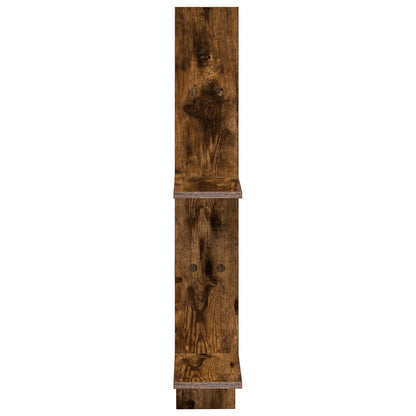 Wall Shelf Smoked Oak 61 x 15 x 102 cm Engineered Wood