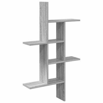 Wall Shelf Grey Sonoma 61 x 15 x 102 cm Engineered Wood