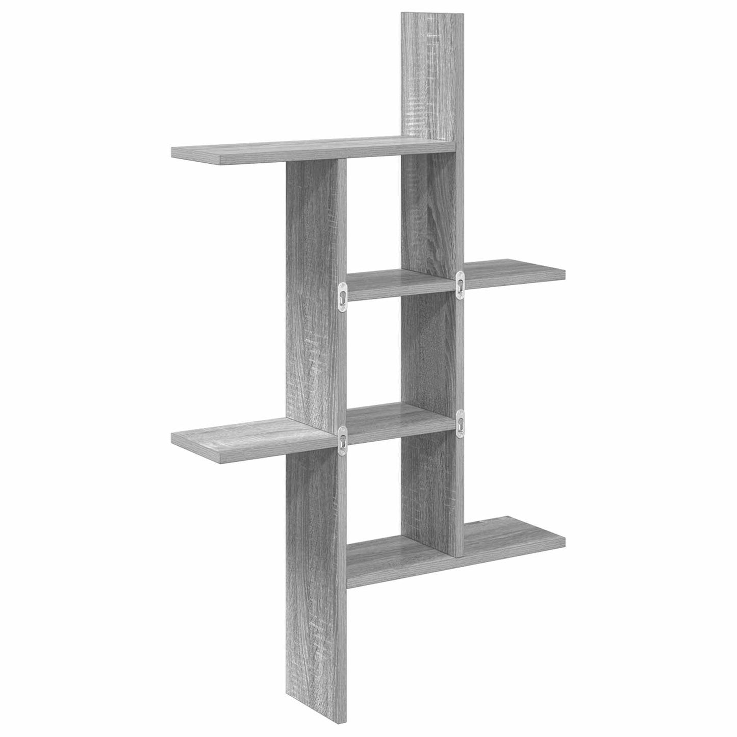 Wall Shelf Grey Sonoma 61 x 15 x 102 cm Engineered Wood