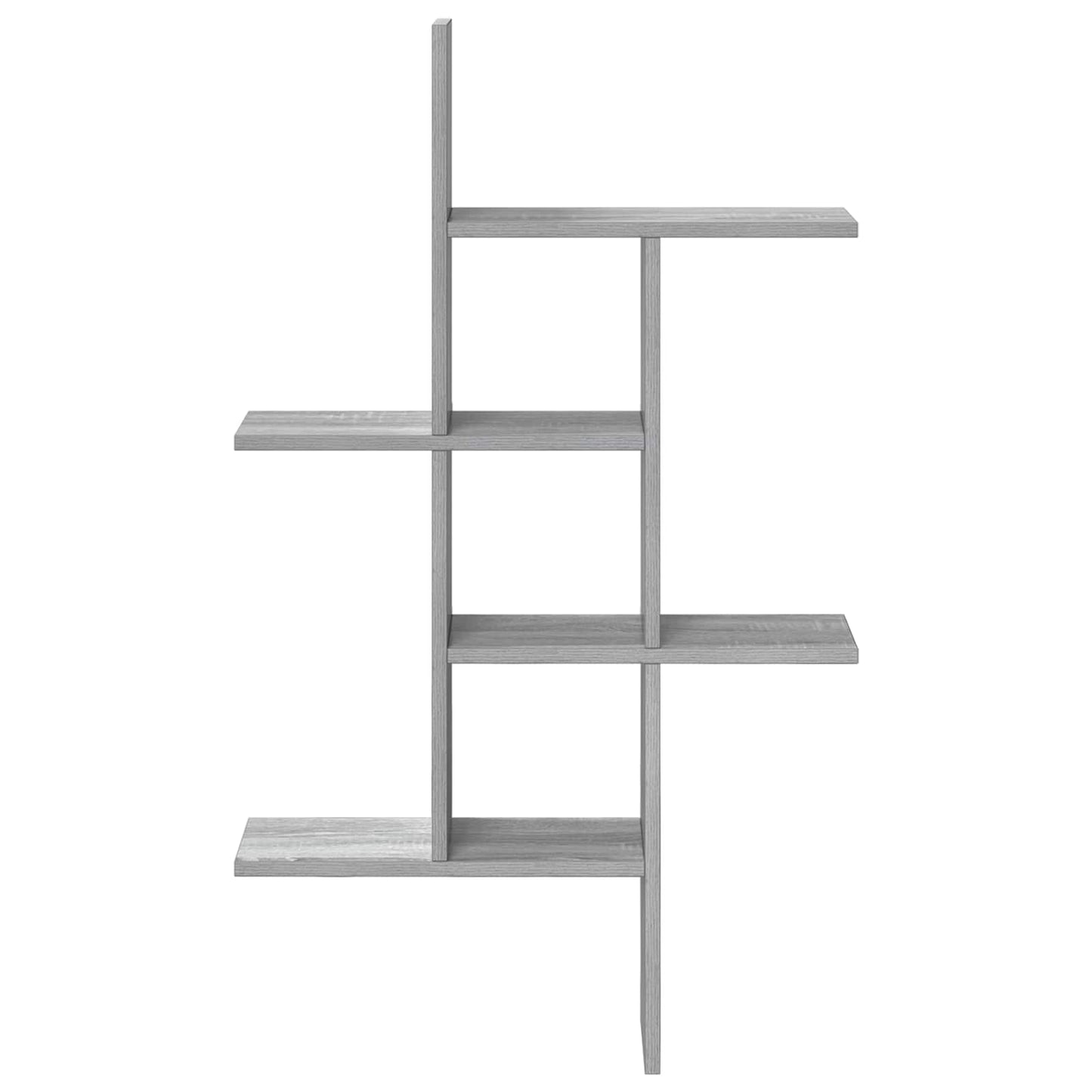 Wall Shelf Grey Sonoma 61 x 15 x 102 cm Engineered Wood