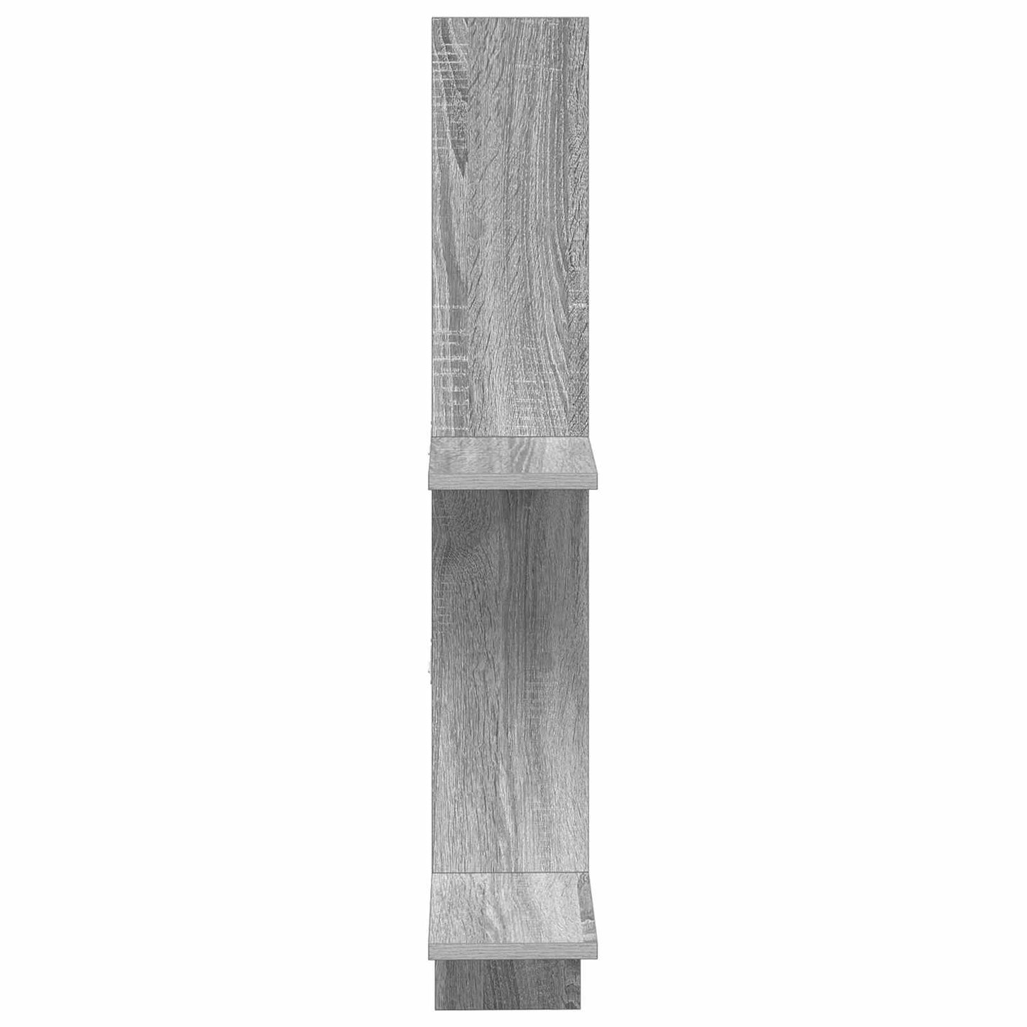 Wall Shelf Grey Sonoma 61 x 15 x 102 cm Engineered Wood