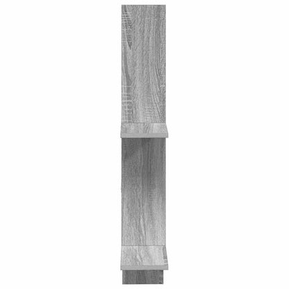 Wall Shelf Grey Sonoma 61 x 15 x 102 cm Engineered Wood