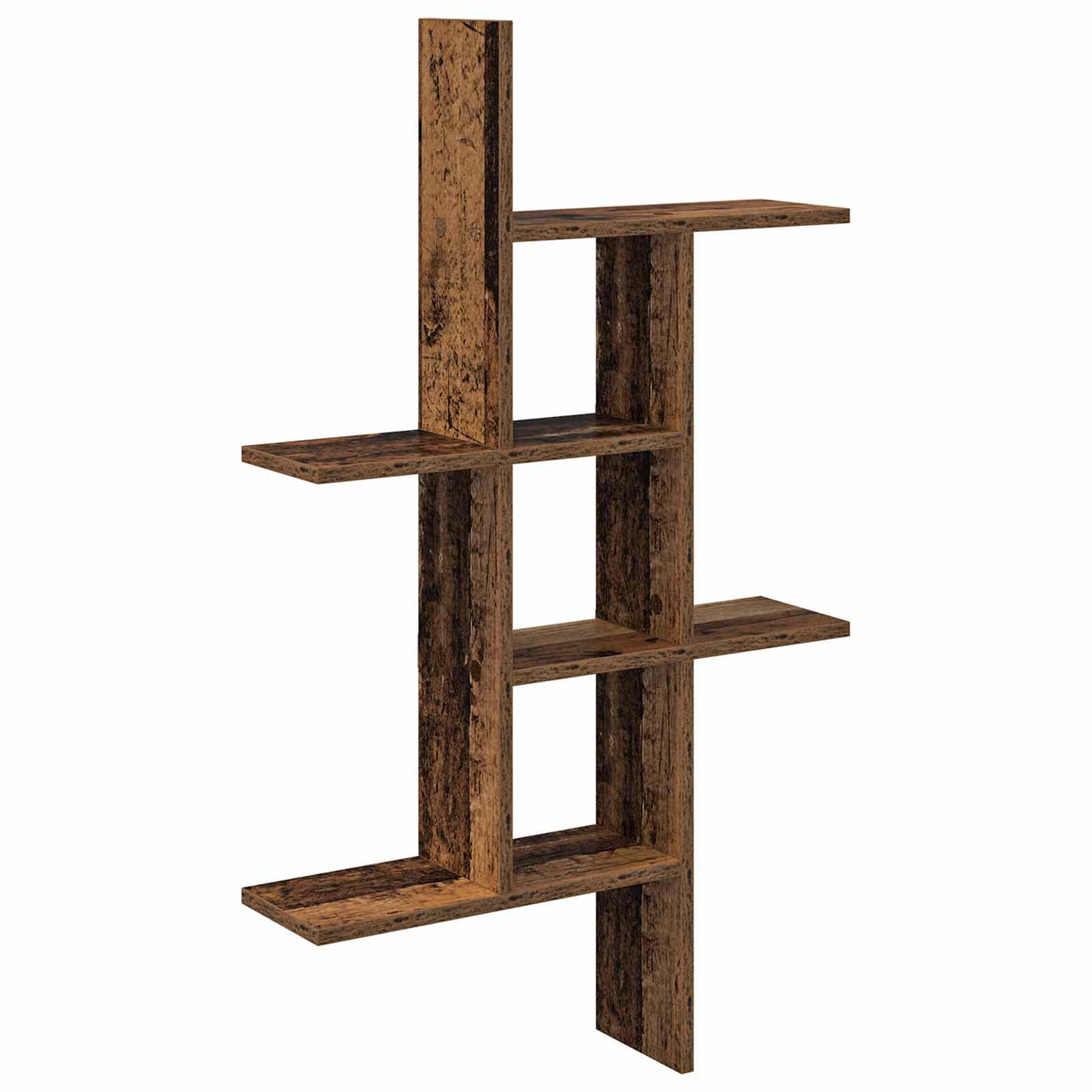 Wall Shelf Old Wood 61 x 15 x 102 cm Engineered Wood