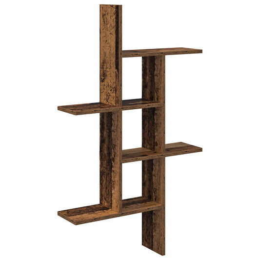 Wall Shelf Old Wood 61 x 15 x 102 cm Engineered Wood