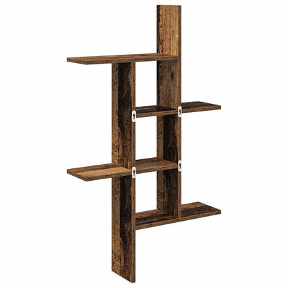 Wall Shelf Old Wood 61 x 15 x 102 cm Engineered Wood