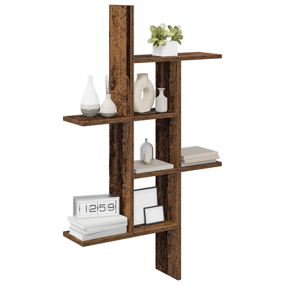 Wall Shelf Old Wood 61 x 15 x 102 cm Engineered Wood
