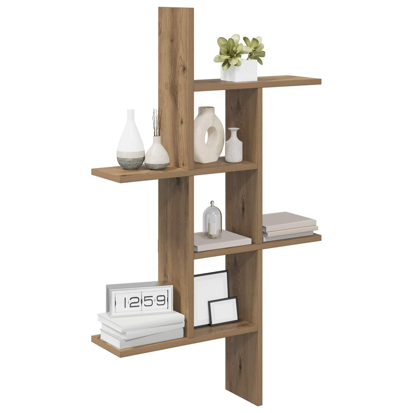 Wall Shelf Artisan Oak 61 x 15 x 102 cm Engineered Wood