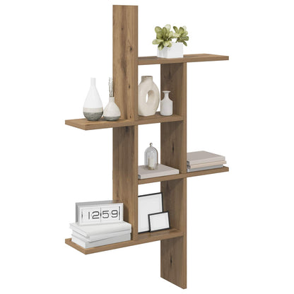 Wall Shelf Artisan Oak 61 x 15 x 102 cm Engineered Wood