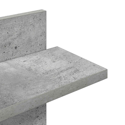 Wall Floating Shelf Concrete Grey 48.5 x 15 x 101 cm