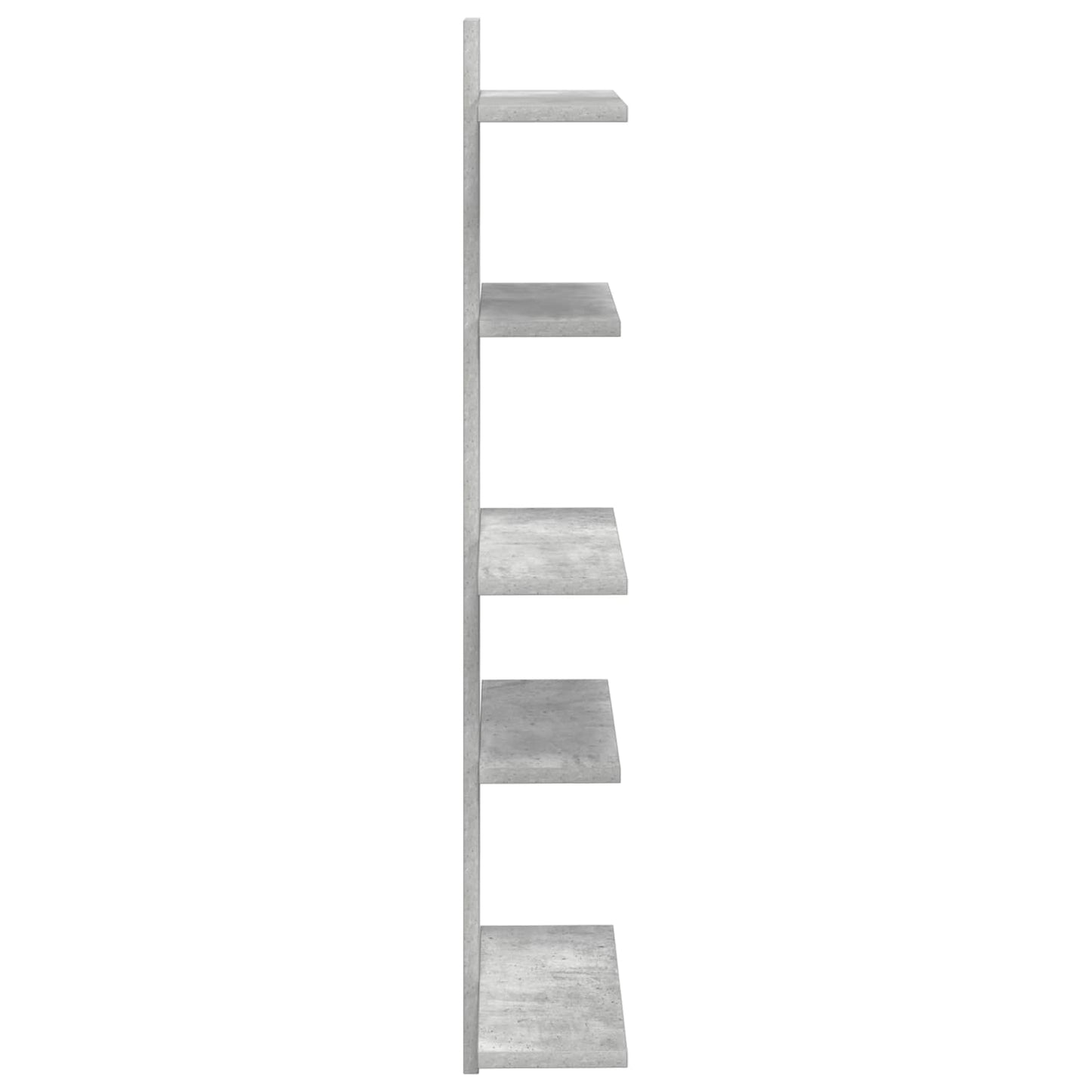 Wall Floating Shelf Concrete Grey 48.5 x 15 x 101 cm