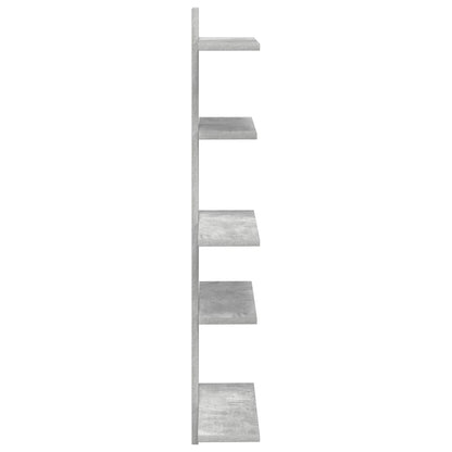 Wall Floating Shelf Concrete Grey 48.5 x 15 x 101 cm