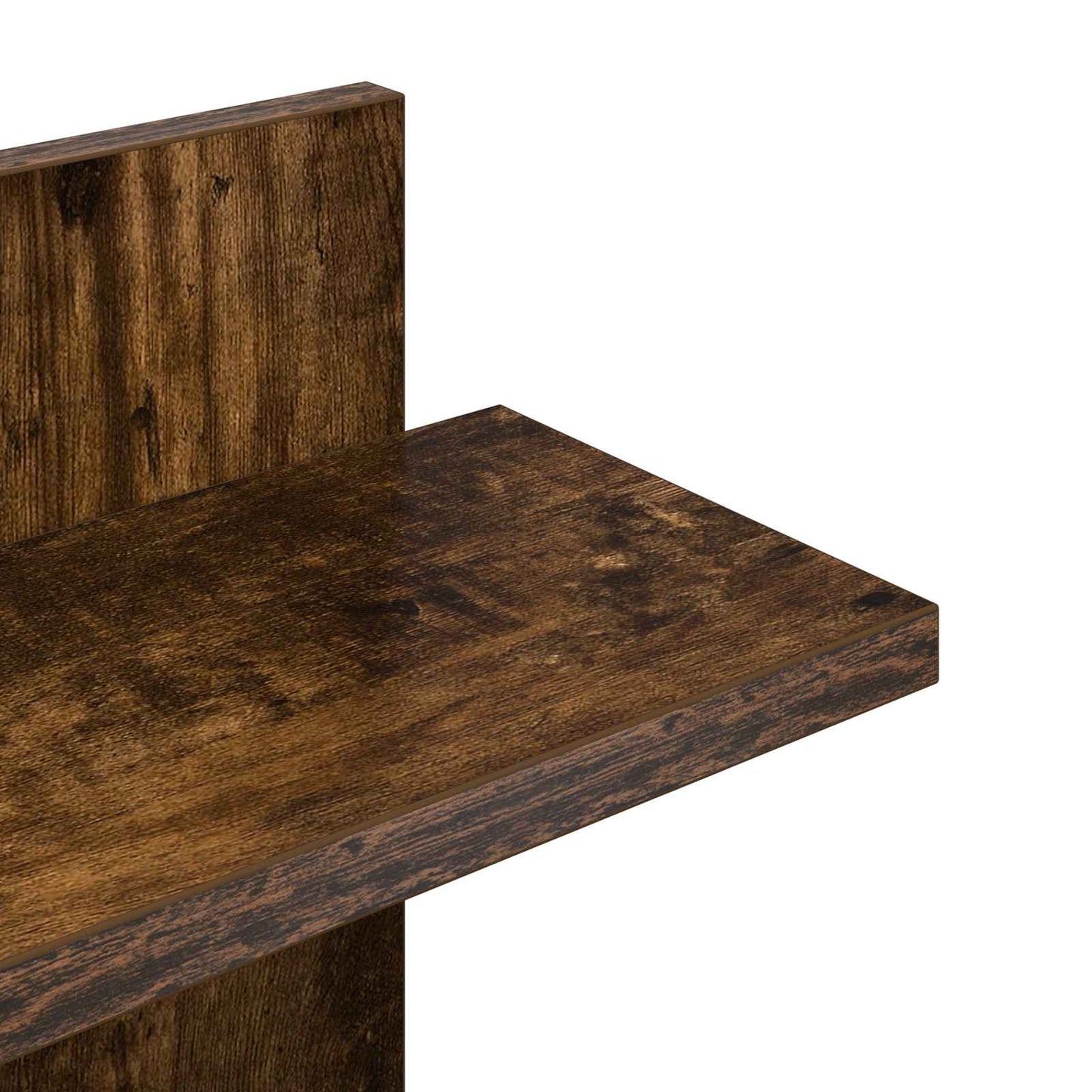 Wall Floating Shelf Smoked Oak 48.5 x 15 x 101 cm