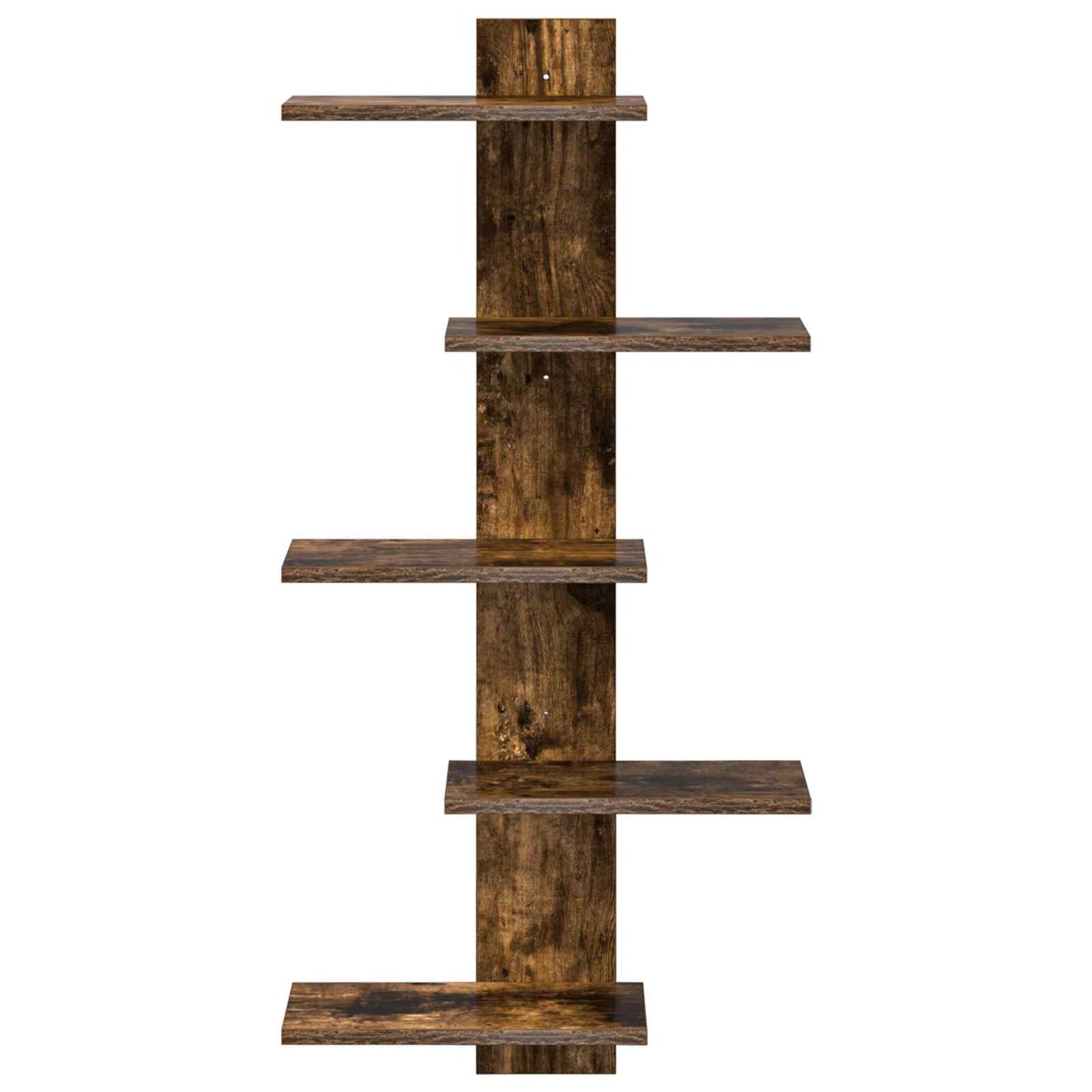 Wall Floating Shelf Smoked Oak 48.5 x 15 x 101 cm