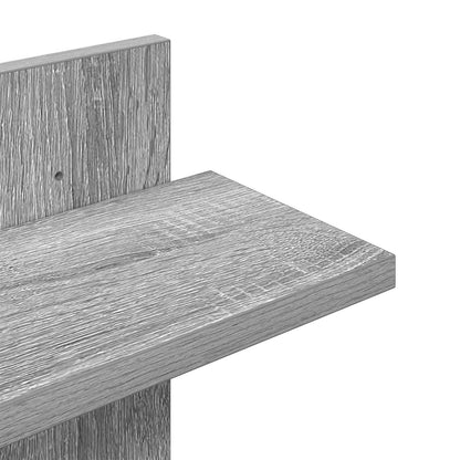 Wall Floating Shelf Grey Sonoma 48.5 x 15 x 101 cm
