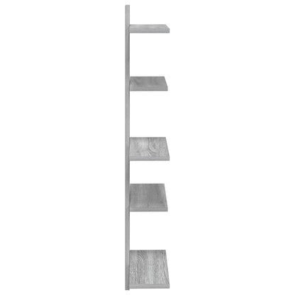 Wall Floating Shelf Grey Sonoma 48.5 x 15 x 101 cm