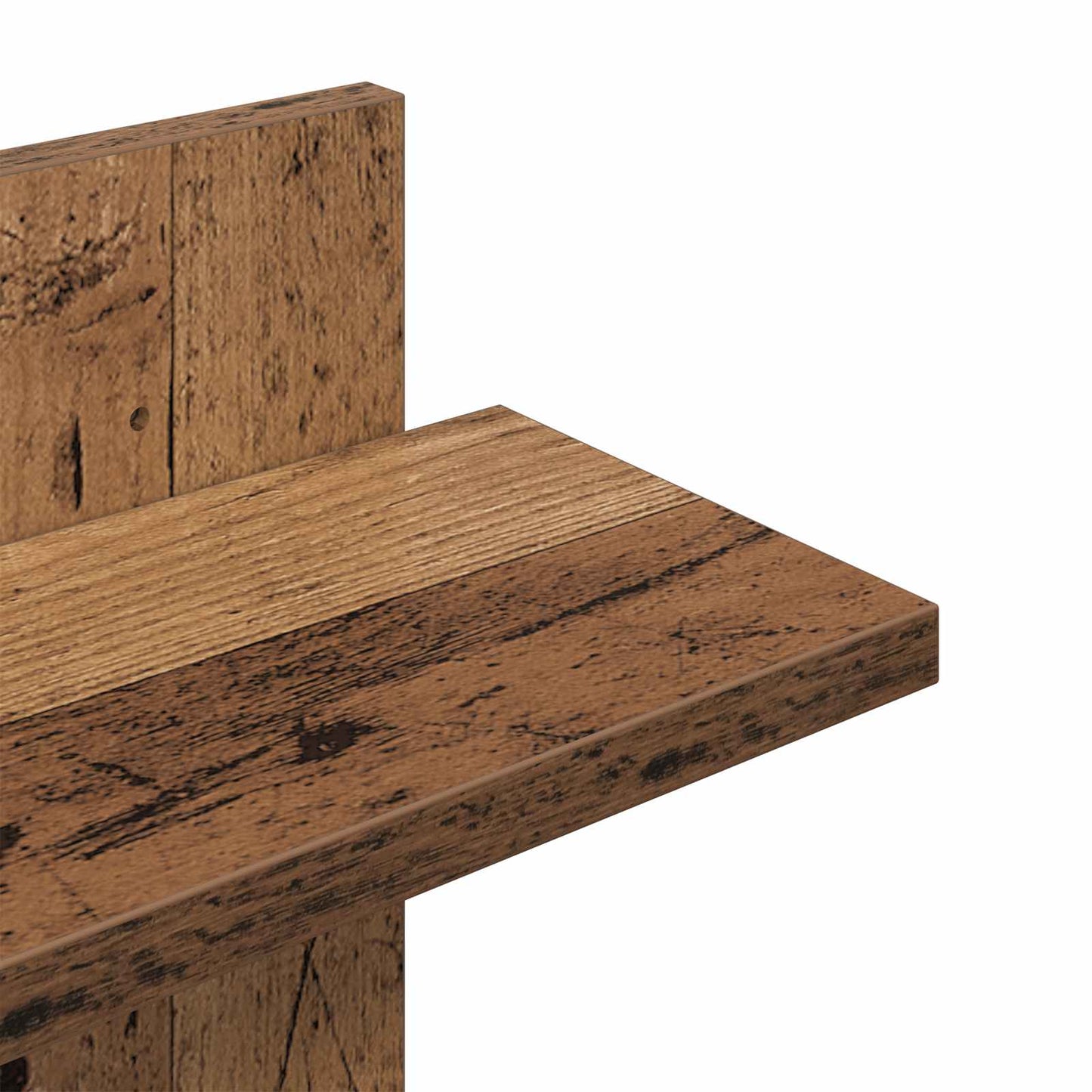 Wall Floating Shelf Old Wood 48.5 x 15 x 101 cm Engineered Wood