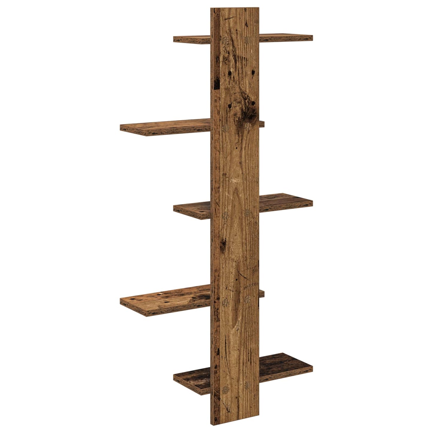 Wall Floating Shelf Old Wood 48.5 x 15 x 101 cm Engineered Wood