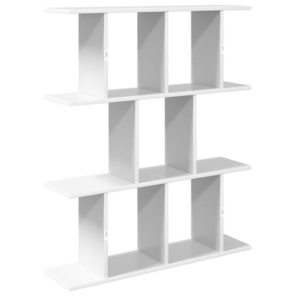 Wall Shelf White 80 x 20 x 96 cm Engineered Wood