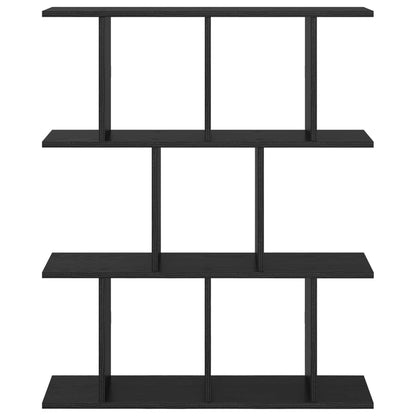 Wall Shelf Black Oak 80 x 20 x 96 cm Engineered Wood