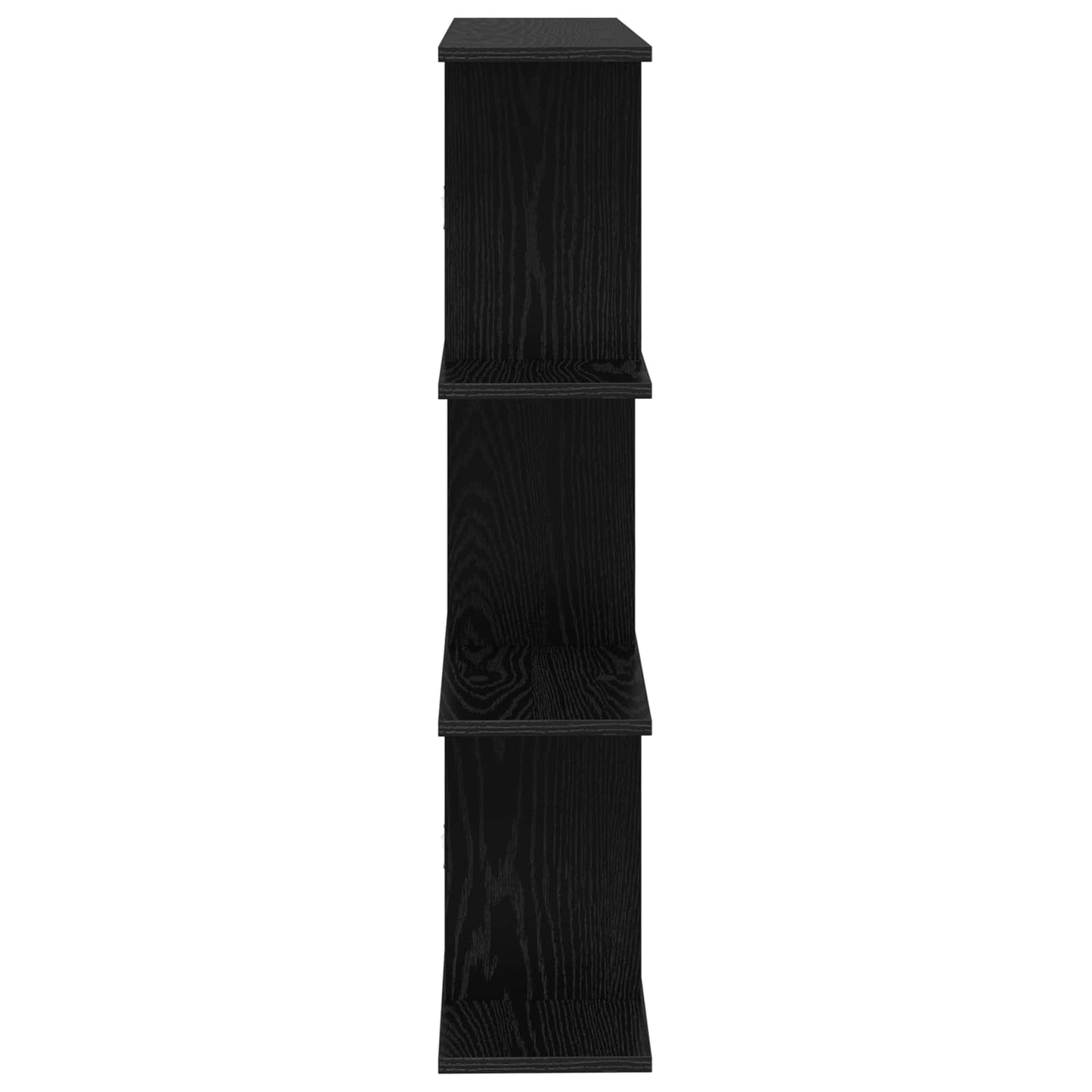 Wall Shelf Black Oak 80 x 20 x 96 cm Engineered Wood
