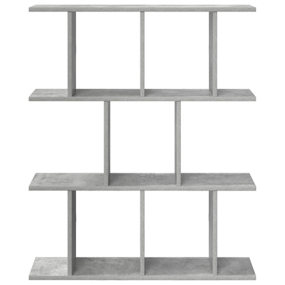 Wall Shelf Concrete Grey 80 x 20 x 96 cm Engineered Wood