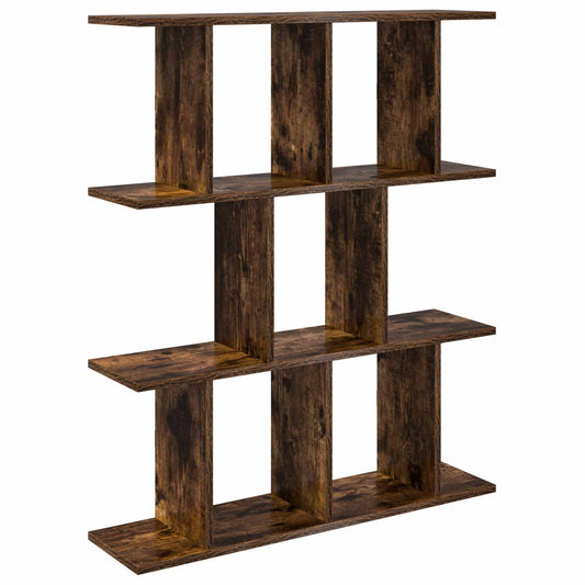 Wall Shelf Smoked Oak 80 x 20 x 96 cm Engineered Wood