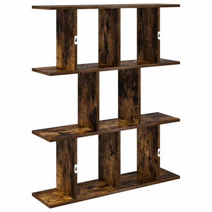 Wall Shelf Smoked Oak 80 x 20 x 96 cm Engineered Wood
