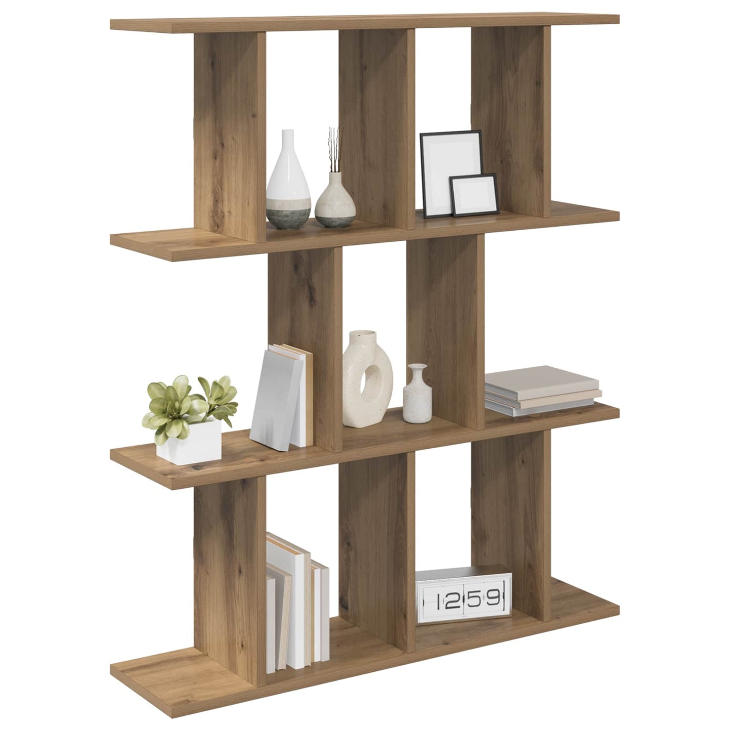 Wall Shelf Artisan Oak 80 x 20 x 96 cm Engineered Wood