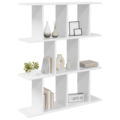 Wall Shelf White 102 x 20 x 96 cm Engineered Wood