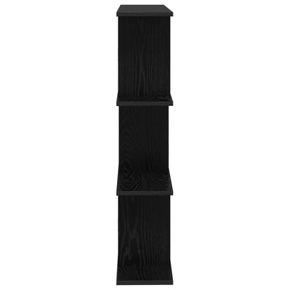 Wall Shelf Black Oak 102 x 20 x 96 cm Engineered Wood