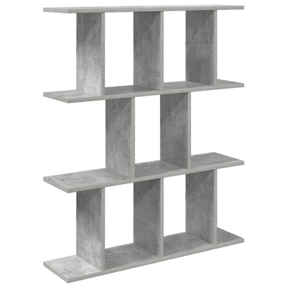 Wall Shelf Concrete Grey 102 x 20 x 96 cm Engineered Wood