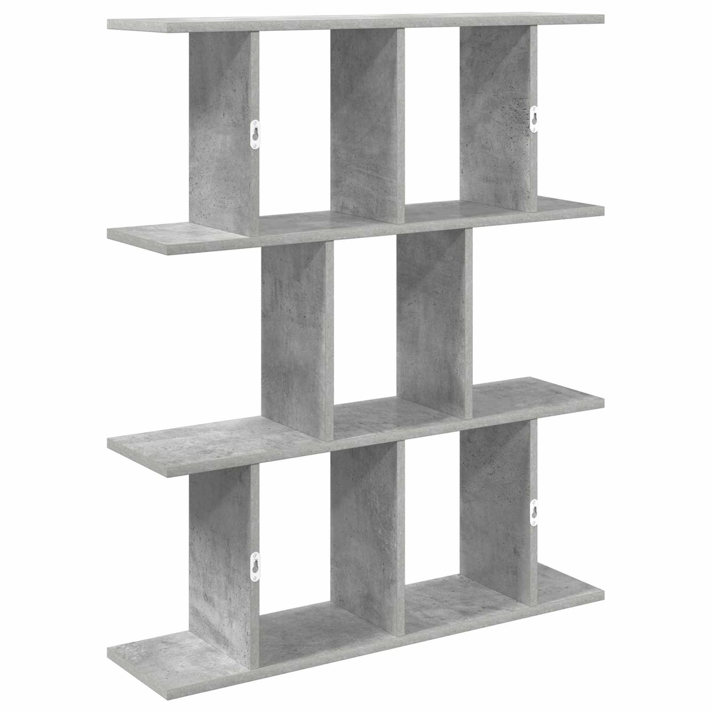 Wall Shelf Concrete Grey 102 x 20 x 96 cm Engineered Wood