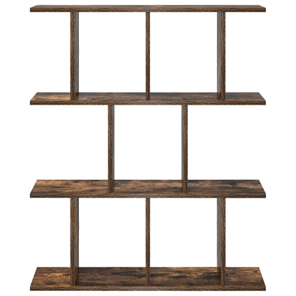 Wall Shelf Smoked Oak 102 x 20 x 96 cm Engineered Wood