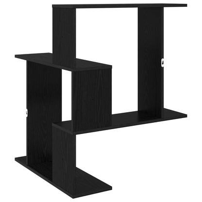 Wall Shelf Black Oak 67 x 67 x 87 cm Engineered Wood