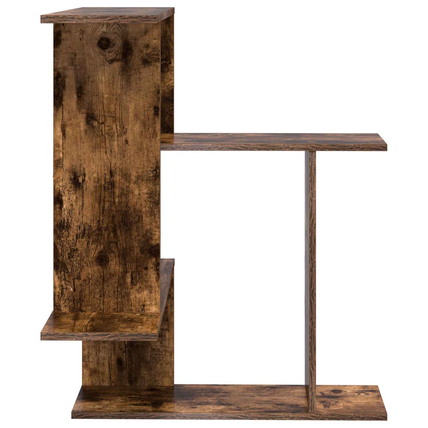 Wall Shelf Smoked Oak 67 x 67 x 87 cm Engineered Wood