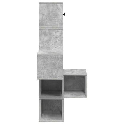 Wall Corner Shelf Concrete Grey 48 x 48 x 120 cm