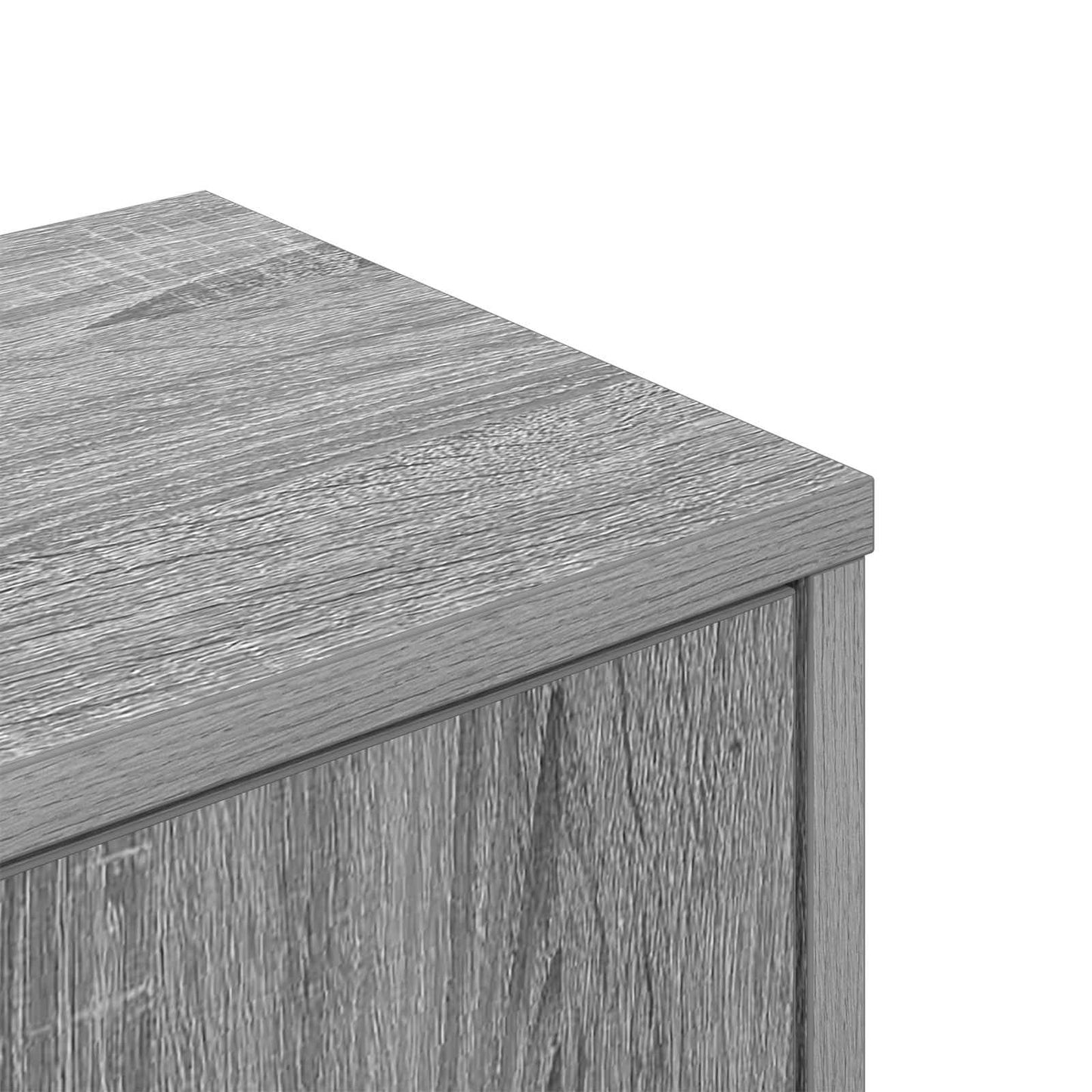 Wall Corner Shelf Grey Sonoma 48 x 48 x 120 cm Engineered Wood