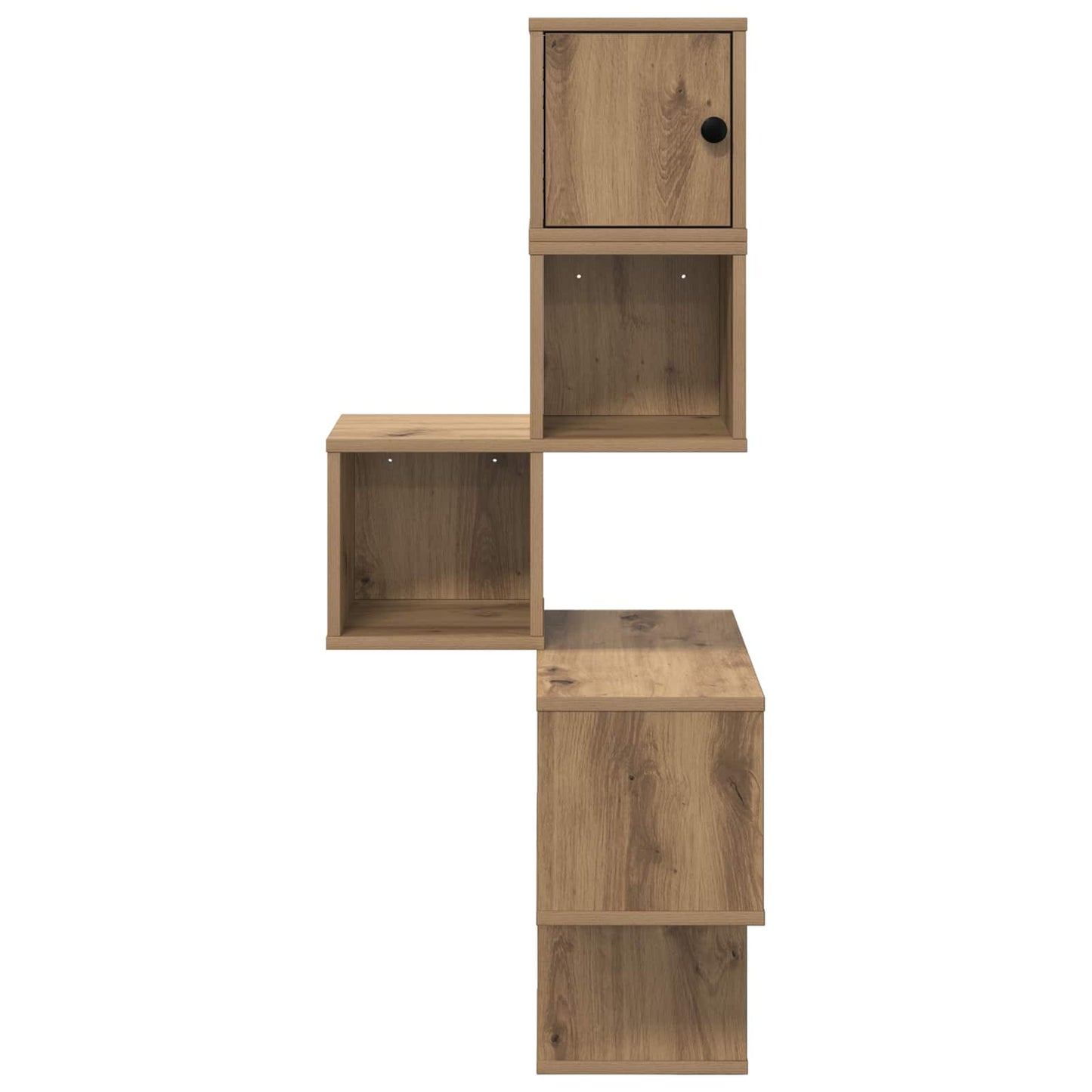 Wall Corner Shelf Artisan Oak 48 x 48 x 120 cm Engineered Wood