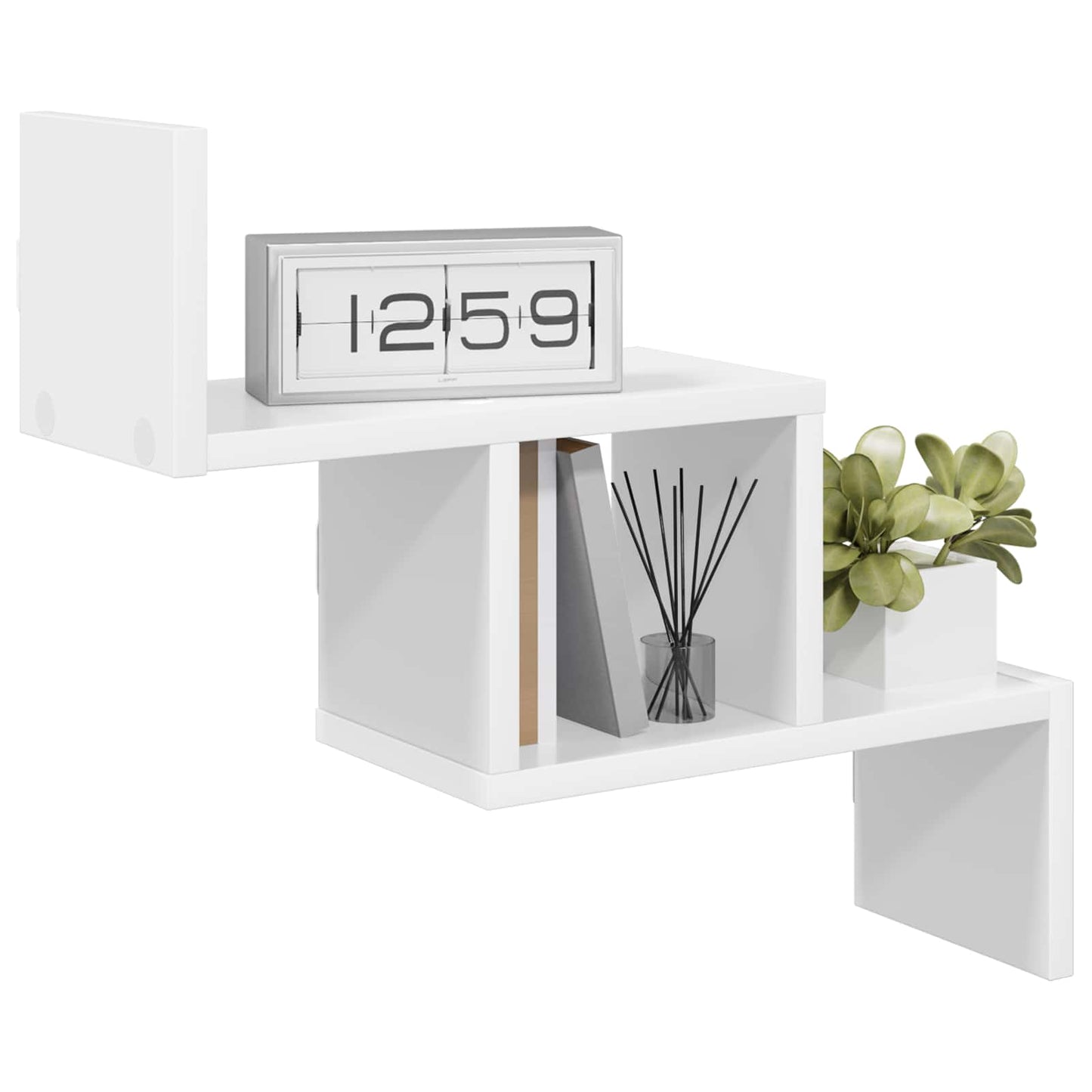 Wall Shelf White 48 x 15 x 42 cm Engineered Wood