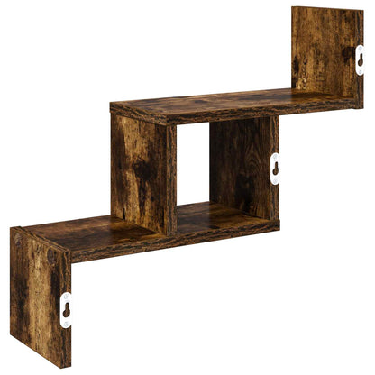 Wall Shelf Smoked Oak 48 x 15 x 42 cm Engineered Wood
