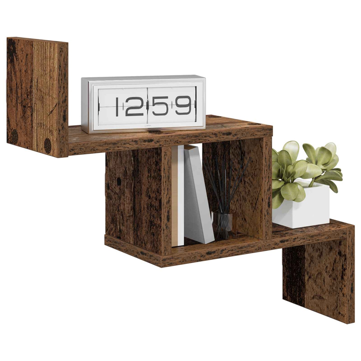 Wall Shelf Old Wood 48 x 15 x 42 cm Engineered Wood