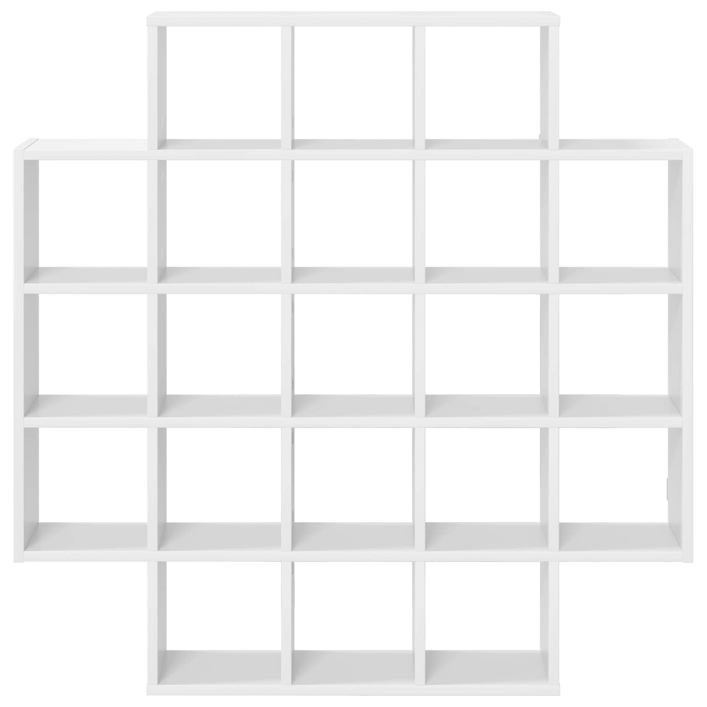 Wall Shelf White 100 x 13 x 100 cm Engineered Wood