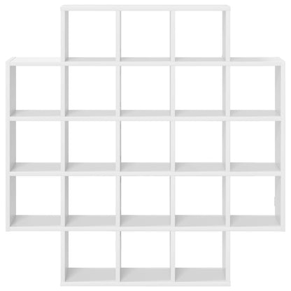 Wall Shelf White 100 x 13 x 100 cm Engineered Wood