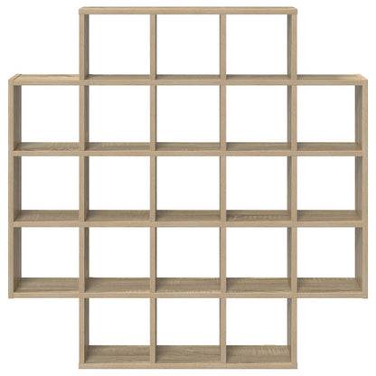 Wall Shelf Sonoma Oak 100 x 13 x 100 cm Engineered Wood