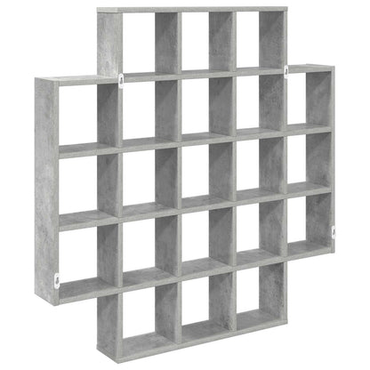 Wall Shelf Concrete Grey 100 x 13 x 100 cm Engineered Wood